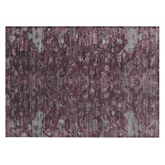 Machine Washable Indoor/Outdoor Chantille ACN2322 Red 1'8" x 2'6" Rug