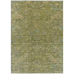 Machine Washable Indoor/Outdoor Chantille ACN2322 Green 2'6" x 3'10" Rug