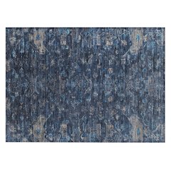 Machine Washable Indoor/Outdoor Chantille ACN2322 Blue 1'8" x 2'6" Rug