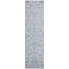 Machine Washable Indoor/Outdoor Chantille ACN2322 Blue 2'3" x 7'6" Runner Rug