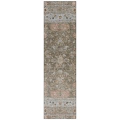 Machine Washable Indoor/Outdoor Chantille ACN2323 Brown 2'3" x 7'6" Runner Rug