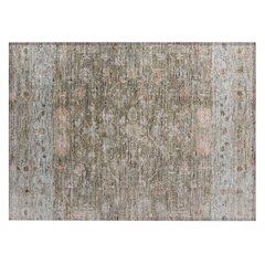 Machine Washable Indoor/Outdoor Chantille ACN2323 Brown 1'8" x 2'6" Rug