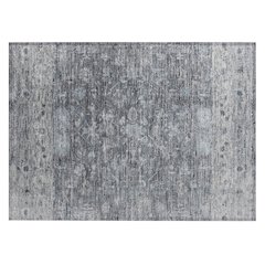 Machine Washable Indoor/Outdoor Chantille ACN2323 Gray 1'8" x 2'6" Rug