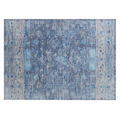 Machine Washable Indoor/Outdoor Chantille ACN2323 Blue 1'8" x 2'6" Rug