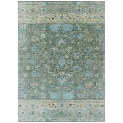 Machine Washable Indoor/Outdoor Chantille ACN2323 Green 2'6" x 3'10" Rug