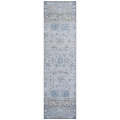 Machine Washable Indoor/Outdoor Chantille ACN2323 Blue 2'3" x 7'6" Runner Rug