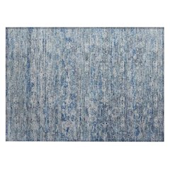 Machine Washable Indoor/Outdoor Chantille ACN2324 Blue 1'8" x 2'6" Rug