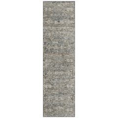 Machine Washable Indoor/Outdoor Chantille ACN2324 Gray 2'3" x 7'6" Runner Rug