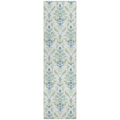 Machine Washable Indoor/Outdoor Chantille ACN2325 Green 2'3" x 7'6" Runner Rug