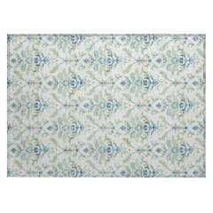 Machine Washable Indoor/Outdoor Chantille ACN2325 Green 1'8" x 2'6" Rug