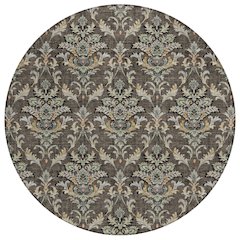 Machine Washable Indoor/Outdoor Chantille ACN2325 Brown 8' x 8' Round Rug