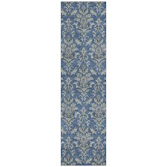 Machine Washable Indoor/Outdoor Chantille ACN2325 Blue 2'3" x 7'6" Runner Rug
