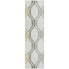 Machine Washable Indoor/Outdoor Chantille ACN2326 Ivory 2'3" x 7'6" Runner Rug