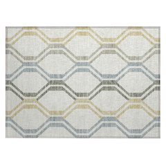 Machine Washable Indoor/Outdoor Chantille ACN2326 Ivory 1'8" x 2'6" Rug