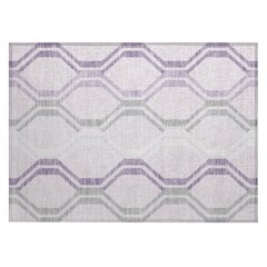 Machine Washable Indoor/Outdoor Chantille ACN2326 Purple 1'8" x 2'6" Rug