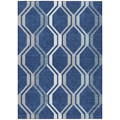 Machine Washable Indoor/Outdoor Chantille ACN2326 Blue 2'6" x 3'10" Rug