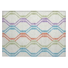 Machine Washable Indoor/Outdoor Chantille ACN2326 Ivory 1'8" x 2'6" Rug