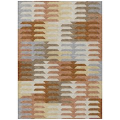 Machine Washable Indoor/Outdoor Chantille ACN2328 Orange 2'6" x 3'10" Rug