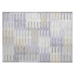 Machine Washable Indoor/Outdoor Chantille ACN2328 Purple 1'8" x 2'6" Rug