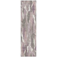 Machine Washable Indoor/Outdoor Chantille ACN2329 Pink 2'3" x 7'6" Runner Rug