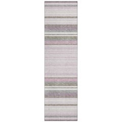 Machine Washable Indoor/Outdoor Chantille ACN2330 Pink 2'3" x 7'6" Runner Rug