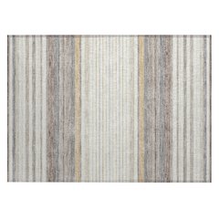 Machine Washable Indoor/Outdoor Chantille ACN2330 Ivory 1'8" x 2'6" Rug