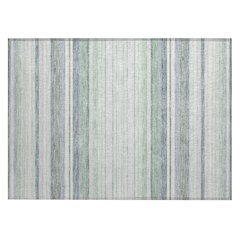 Machine Washable Indoor/Outdoor Chantille ACN2330 Green 1'8" x 2'6" Rug