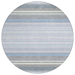 Machine Washable Indoor/Outdoor Chantille ACN2330 Blue 8' x 8' Round Rug