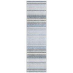 Machine Washable Indoor/Outdoor Chantille ACN2330 Blue 2'3" x 7'6" Runner Rug