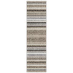 Machine Washable Indoor/Outdoor Chantille ACN2330 Brown 2'3" x 7'6" Runner Rug