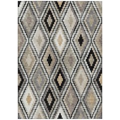 Machine Washable Indoor/Outdoor Chantille ACN2331 Black 2'6" x 3'10" Rug
