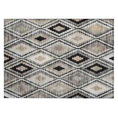 Machine Washable Indoor/Outdoor Chantille ACN2331 Black 1'8" x 2'6" Rug