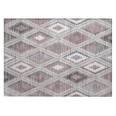 Machine Washable Indoor/Outdoor Chantille ACN2331 Pink 1'8" x 2'6" Rug