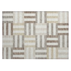 Machine Washable Indoor/Outdoor Chantille ACN2332 Ivory 1'8" x 2'6" Rug