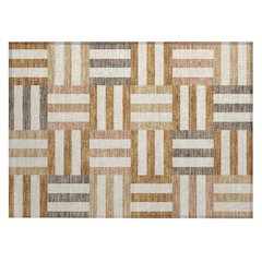 Machine Washable Indoor/Outdoor Chantille ACN2332 Orange 1'8" x 2'6" Rug