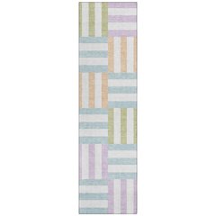 Machine Washable Indoor/Outdoor Chantille ACN2332 Ivory 2'3" x 7'6" Runner Rug