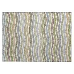 Machine Washable Indoor/Outdoor Chantille ACN2333 Green 1'8" x 2'6" Rug