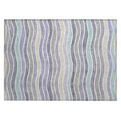 Machine Washable Indoor/Outdoor Chantille ACN2333 Purple 1'8" x 2'6" Rug