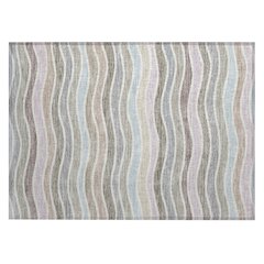 Machine Washable Indoor/Outdoor Chantille ACN2333 Brown 1'8" x 2'6" Rug