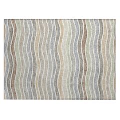 Machine Washable Indoor/Outdoor Chantille ACN2333 Brown 1'8" x 2'6" Rug