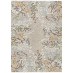 Machine Washable Indoor/Outdoor Chantille ACN2334 Brown 2'6" x 3'10" Rug