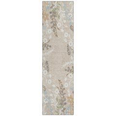 Machine Washable Indoor/Outdoor Chantille ACN2334 Brown 2'3" x 7'6" Runner Rug