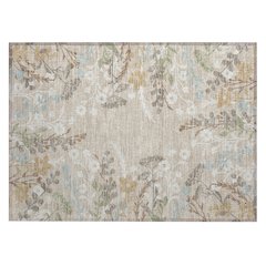Machine Washable Indoor/Outdoor Chantille ACN2334 Brown 1'8" x 2'6" Rug