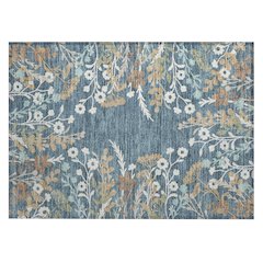 Machine Washable Indoor/Outdoor Chantille ACN2334 Blue 1'8" x 2'6" Rug
