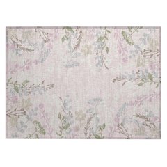 Machine Washable Indoor/Outdoor Chantille ACN2334 Pink 1'8" x 2'6" Rug