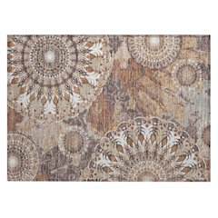 Machine Washable Indoor/Outdoor Chantille ACN2335 Orange 1'8" x 2'6" Rug