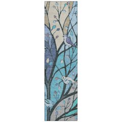 Machine Washable Indoor/Outdoor Chantille ACN2336 Blue 2'3" x 7'6" Runner Rug