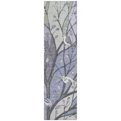 Machine Washable Indoor/Outdoor Chantille ACN2336 Purple 2'3" x 7'6" Runner Rug