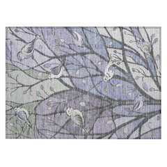 Machine Washable Indoor/Outdoor Chantille ACN2336 Purple 1'8" x 2'6" Rug