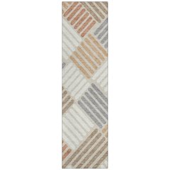 Machine Washable Indoor/Outdoor Chantille ACN2339 Orange 2'3" x 7'6" Runner Rug